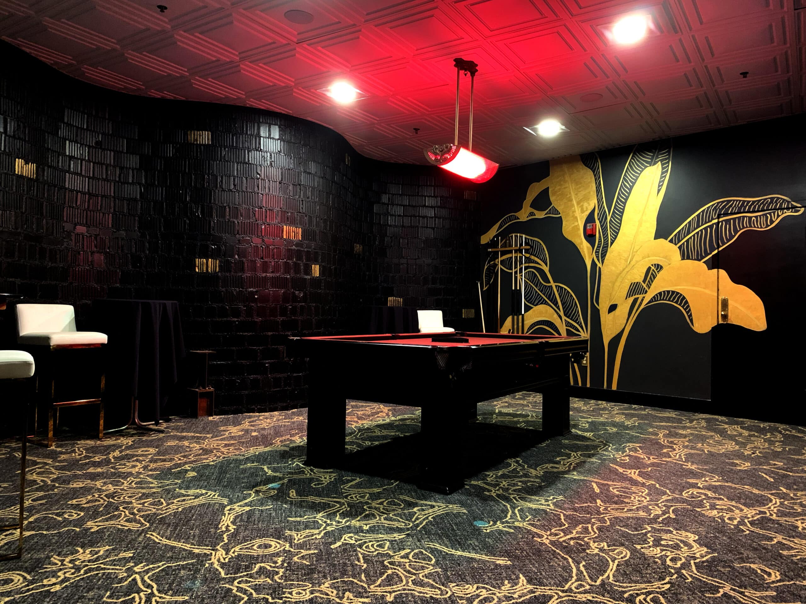 Upstage bar at corporate event venue Cincinnati